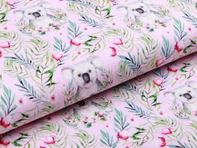 Jersey Fräulein von Julie - Koalas und Blumen - rosa