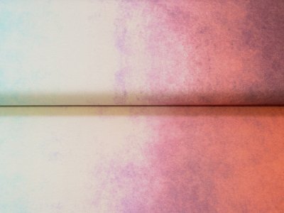 Jersey Eigenproduktion KDS Bordürenstoff - Micetometyou Abendhimmel - türkis/rosa