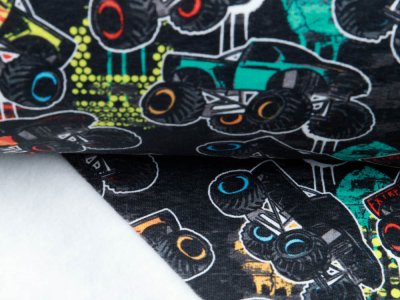 Alpenfleece Digitaldruck - Monsterdrucks - schwarz