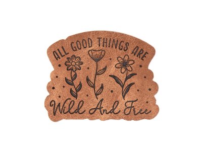 Jessy Sewing Kunstleder - "All Good Things" - braun