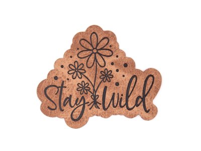 Jessy Sewing Kunstleder - "Stay Wild" - braun