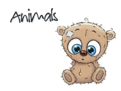 Transfer-Applikation zum Aufbügeln ca. 3,0 cm x 4,0 cm - erschrockener Teddy