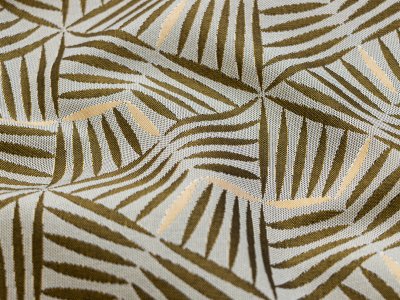 Gewebter Jacquard Dekostoff Doubleface Kalbarri - blättrige Zweige - braun