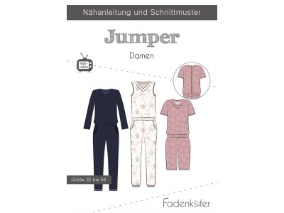 Papier-Schnittmuster Fadenkäfer - Jumper - Damen 