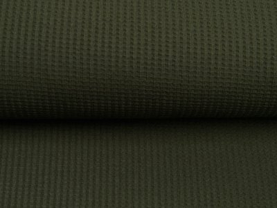 Jersey Waffeloptik Snoozy - uni olive
