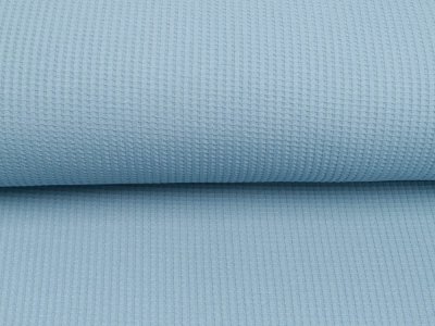 Jersey Waffeloptik Snoozy - uni wolkenblau