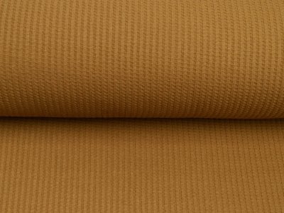 Jersey Waffeloptik Snoozy - uni goldbraun