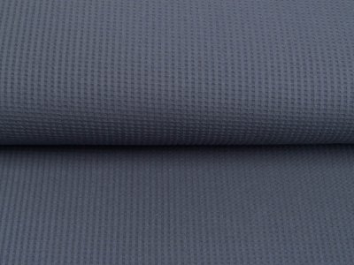 Jersey Waffeloptik Snoozy - uni grau