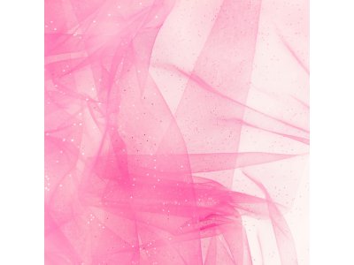 Regenbogen-Tüll mit Glitzer - uni pink