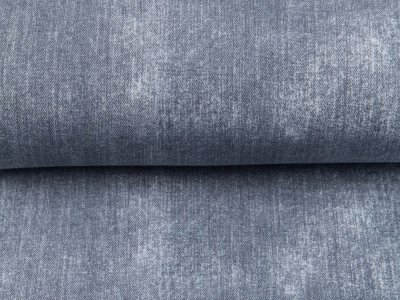 Sweat French Terry in Jeansoptik - uni grau
