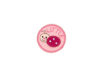 Applikation zum Aufbügeln ca. 4,5x4,5cm - Marienkäfer - rosa