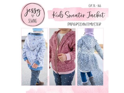 Papier-Schnittmuster Jessy Sewing - Jacke "Kids Sweater Jacket" - Kinder