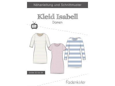 Papier-Schnittmuster Fadenkäfer - Kleid ISABELL - Damen 