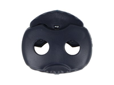 4 Kordelstopper - 17 x 20 mm - für Kordeln mit max. 4 mm Durchmesser - marine