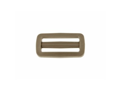 Leiterschnalle Kunststoff ca. 38/16 mm 2 Stück - beige