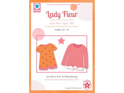 Papierschnittmuster Farbenmix  Lady Fleur  Damenshirt