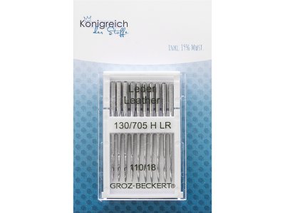 Leder Maschinennadeln Groz-Beckert 130/705 H LR  - 110/18 - 10 Stück