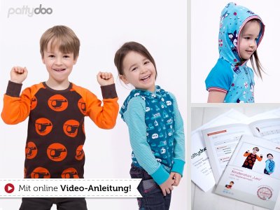 Papierschnittmuster pattydoo Kindershirt mit Raglanärmel LEO