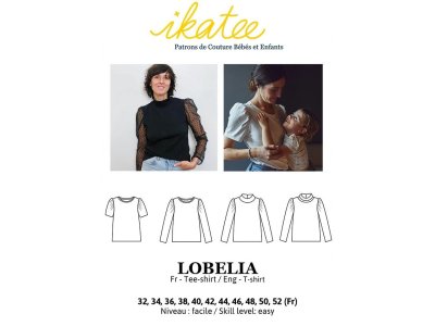 Französische Papier-Schnittmuster Ikatee - T-Shirt LOBELIA Mum - Damen