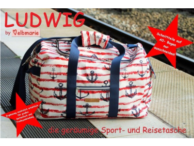 Papierschnittmuster elbmarie Sport- oder Reisetasche LUDWIG - Reisetasche