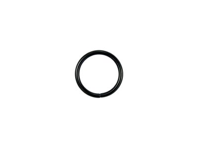O-Ring Rundring 25 mm Metall - 4 Stück - matt schwarz  