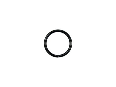 O-Ring Rundring 25 mm Metall - 4 Stück - matt schwarz  