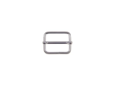Leiterschnalle Metall ca. 25 mm - silberfarben