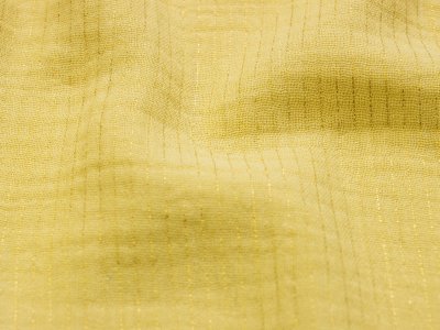 Musselin Baumwolle Double Gauze mit Metallic-Streifen - gelb