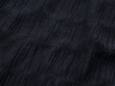 Gecrashte Webware - Seersucker - Viskosemix - uni schwarz