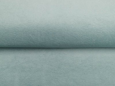 Cord Stretch Washed - 2 mm Breite Rippen - uni mint