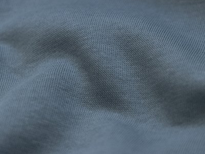 Angerauter Sweat - uni indigoblau
