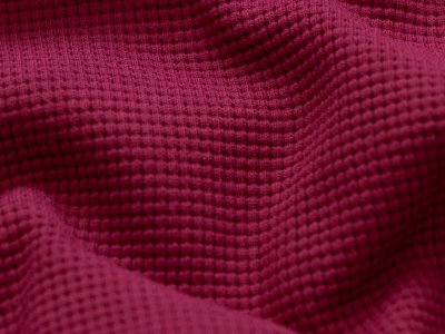 Jersey Waffelstrick - Waffeloptik - uni magenta