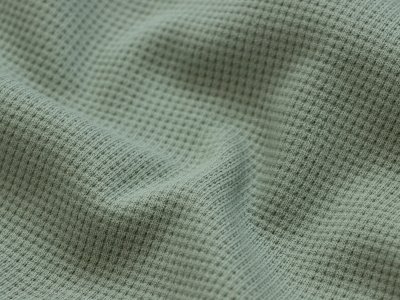 Jersey Waffelstrick - Waffeloptik - uni mint