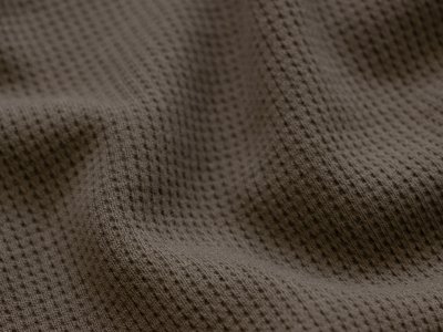 Jersey Waffelstrick - Waffeloptik - uni taupe