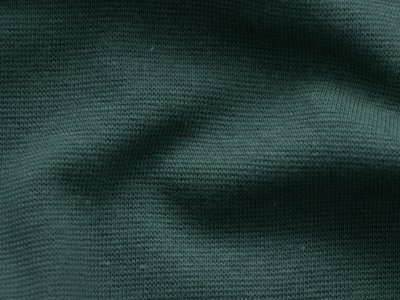 Glattes Bündchen im Schlauch - uni tannengrün