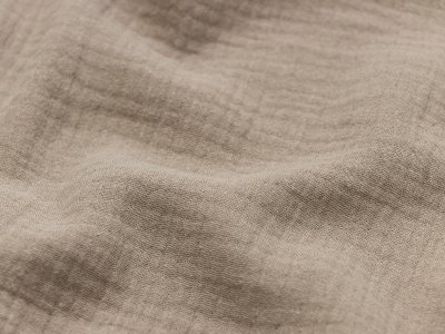 Musselin Baumwolle Double Gauze - uni schlamm
