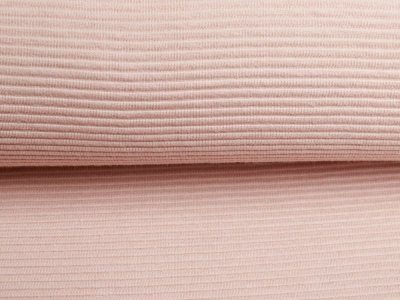 Jersey Ottoman Querrippe - uni pastellrosa