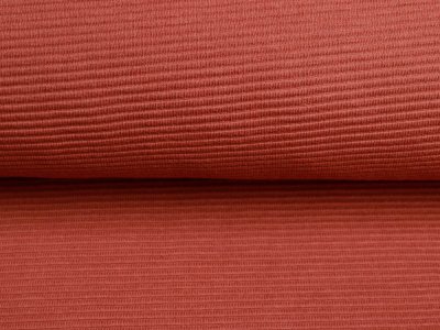 Jersey Ottoman Querrippe - uni dunkles altrosa