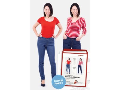 Kombi Papierschnittmuster by pattydoo Damenjeans - Jeans #1 & #2