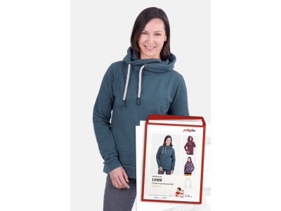 Papierschnittmuster pattydoo Kapuzenpullover LYNN Damen
