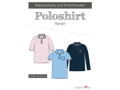 Papier-Schnittmuster Fadenkäfer - Poloshirt - Herren
