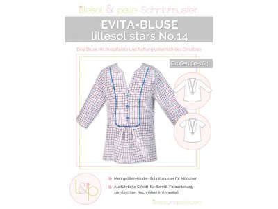 Papierschnittmuster lillesol stars No.14 Evita-Bluse