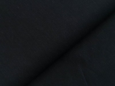 Gewebter Halbleinenstoff -  uni navy