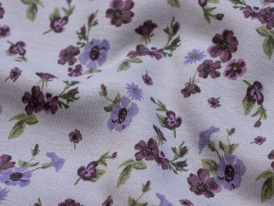 Alpenfleece Happy Fleece Fowers - Wildblumen - altlila