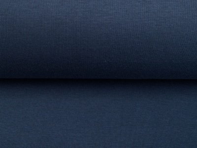 Glattes Bündchen 35 cm im Schlauch - uni jeansblau