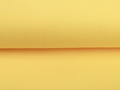 Glattes Bündchen 35 cm im Schlauch - uni gelb