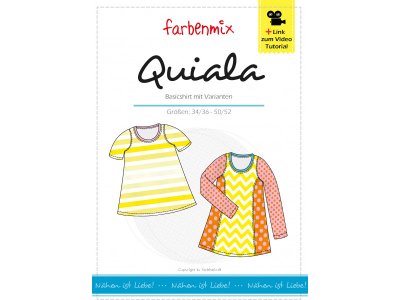 Papierschnittmuster Farbenmix QUIALA Damenshirt 
