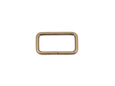Taschenschlaufen vierkantig Metall - 2 Stück ca. 40 mm - brüniert