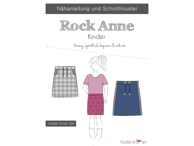 Papier-Schnittmuster Fadenkäfer - Rock Anne - Mädchen