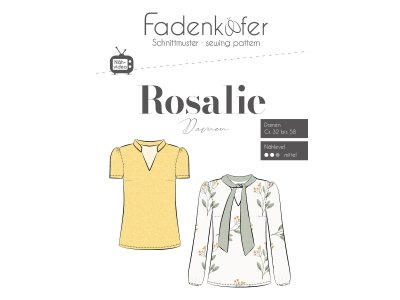 Papier-Schnittmuster Fadenkäfer Rosalie - Bluse - Damen